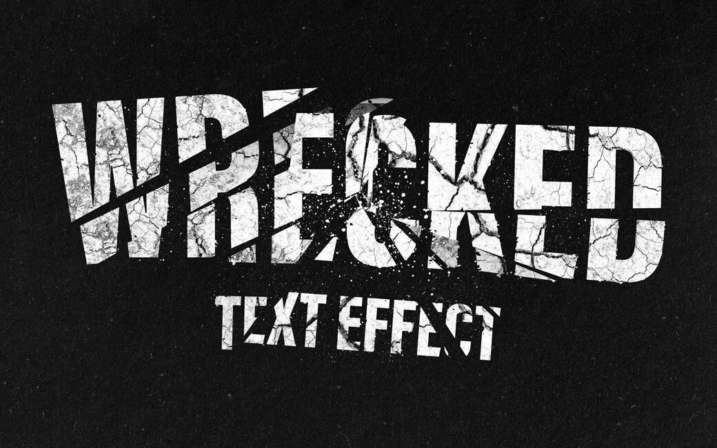 broken text effect free download by pixelbuddha main